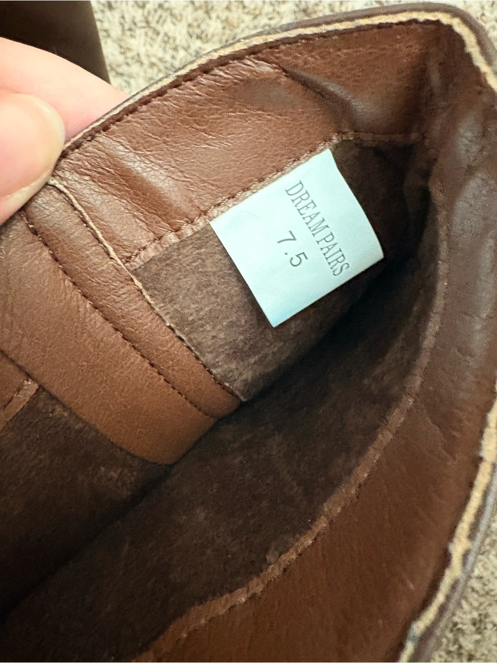 Dream Pairs brown Mid-Calf Women's Boots - Picture 7 of 8